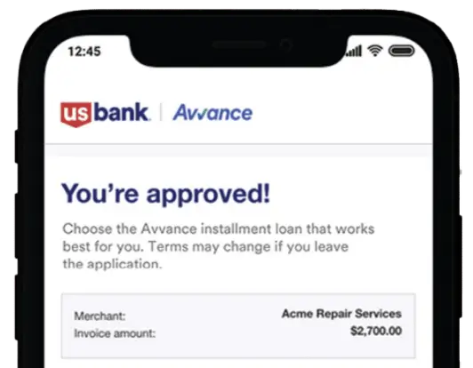 Get pre-approved for financing